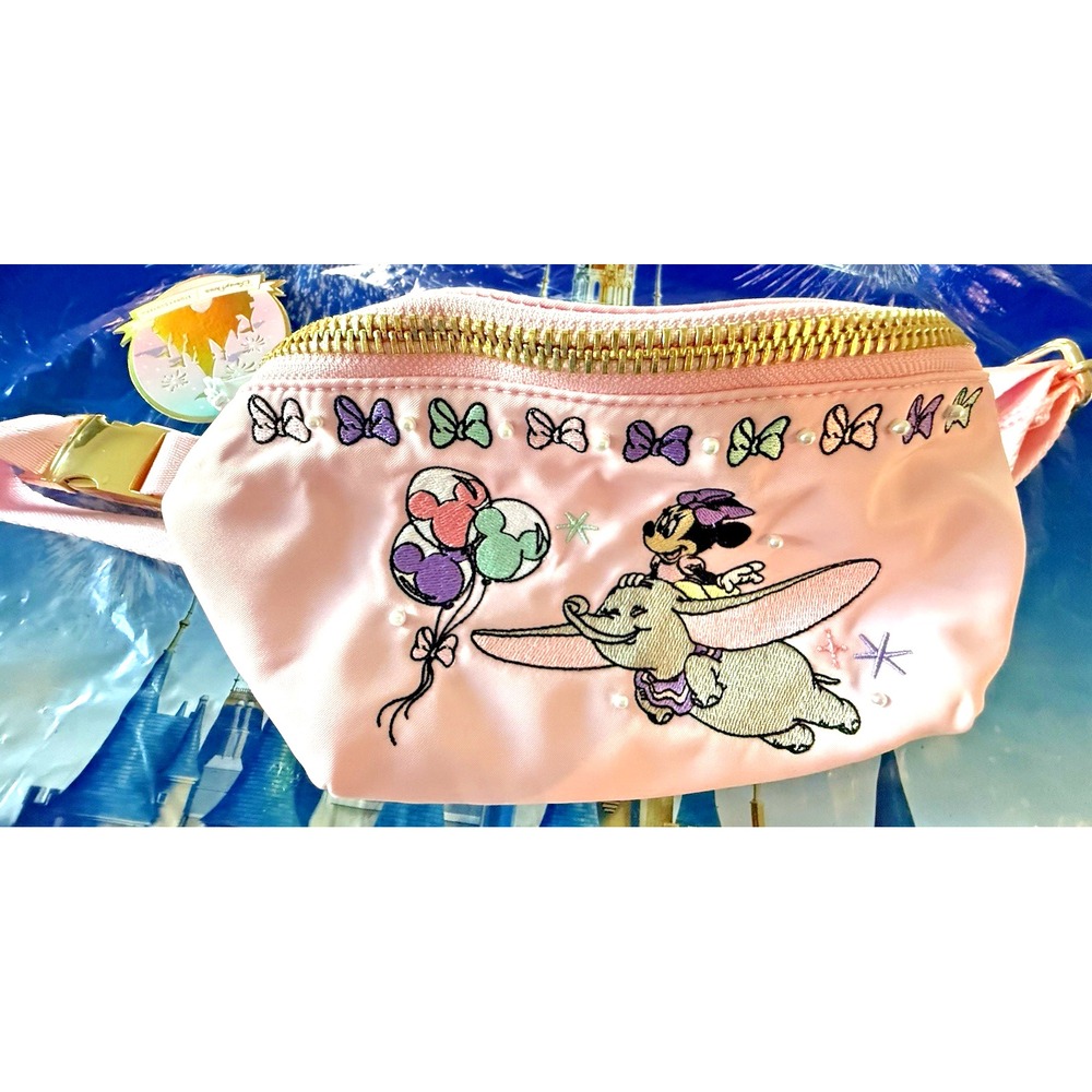 Disney Parks 2026 Stoney Clover Dumbo Ride Minnie Cross Body Bag Pouch Balloons